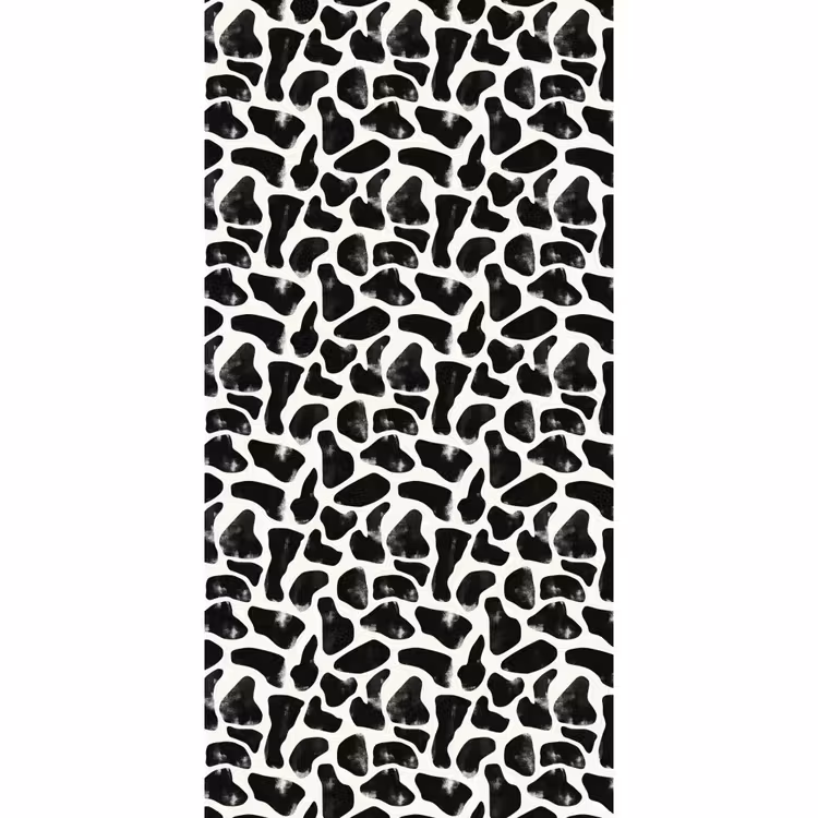 Dierenpatroon - Vlekken - Zwart - Wit Behang Vlies klein 1076 -3d_website