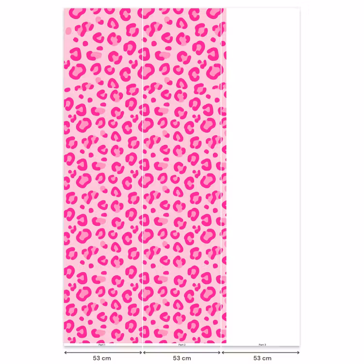 Dierenprint - Patroon - Abstract - Modern - Roze Behang Vlies klein -USP_banen