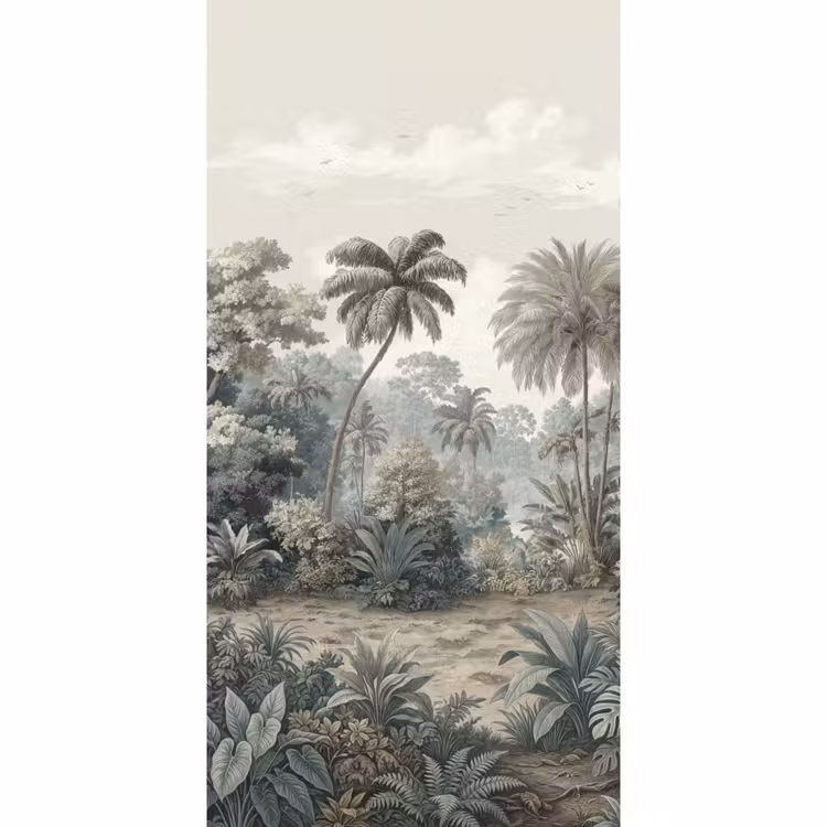 Tropisch - Landschap - Illustratie Behang Vlies klein -3d_website