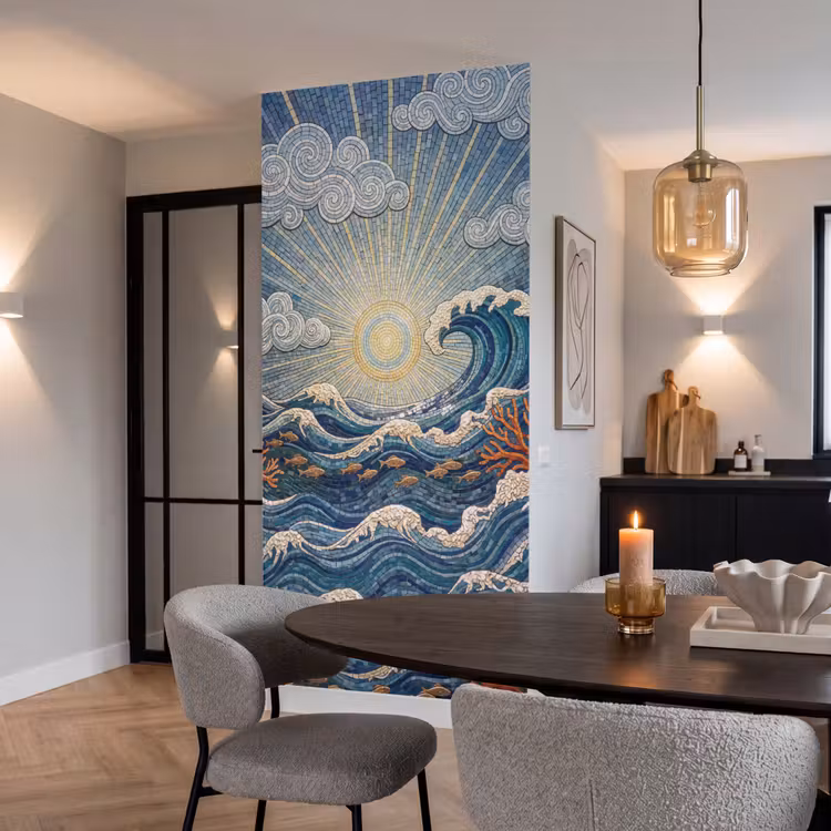 Onderwater - Koraal - Vis - Natuur - Kunst Behang Vlies klein -sfeer3
