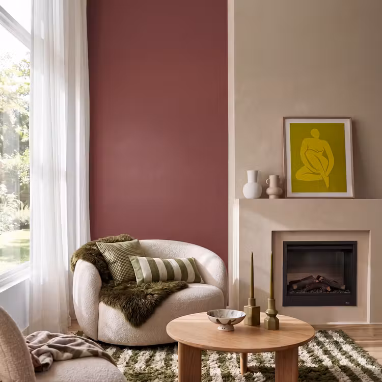 Valentine - Velvet - Rood Behang Vlies klein 1076 -sfeer2