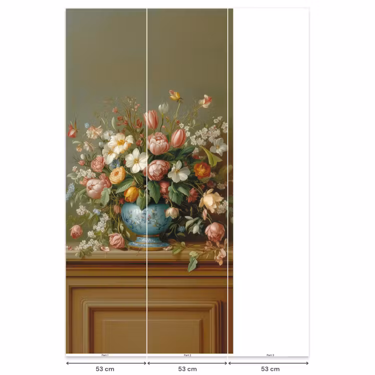 Vaas - Pastel - Kleuren - Bloemen Behang Vlies klein -USP_banen