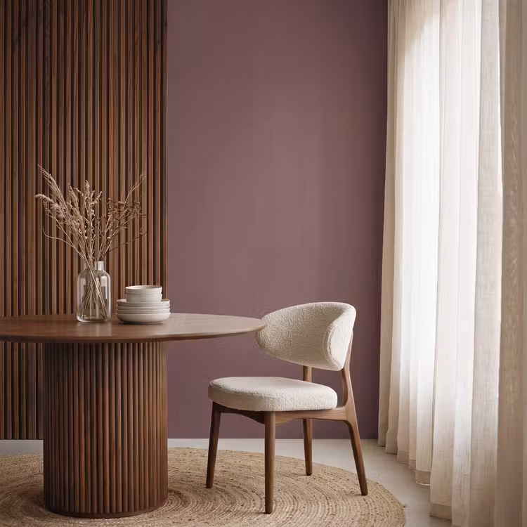 Velvet - Merlot - Rood Behang Vlies klein 1076 -sfeer1