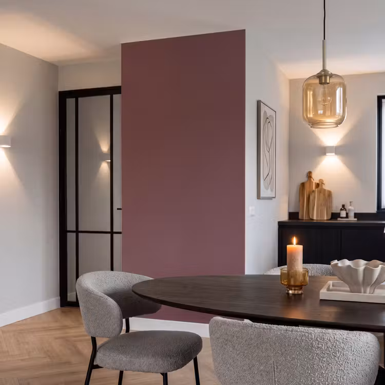 Velvet - Merlot - Rood Behang Vlies klein 1076 -sfeer3