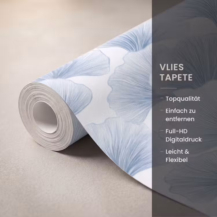 Waaier - Modern - Blauw Behang Vlies klein 1076 -USP_closeupDE