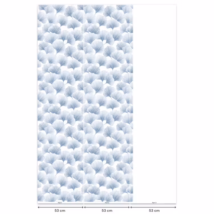 Waaier - Modern - Blauw Behang Vlies klein 1076 -USP_banen