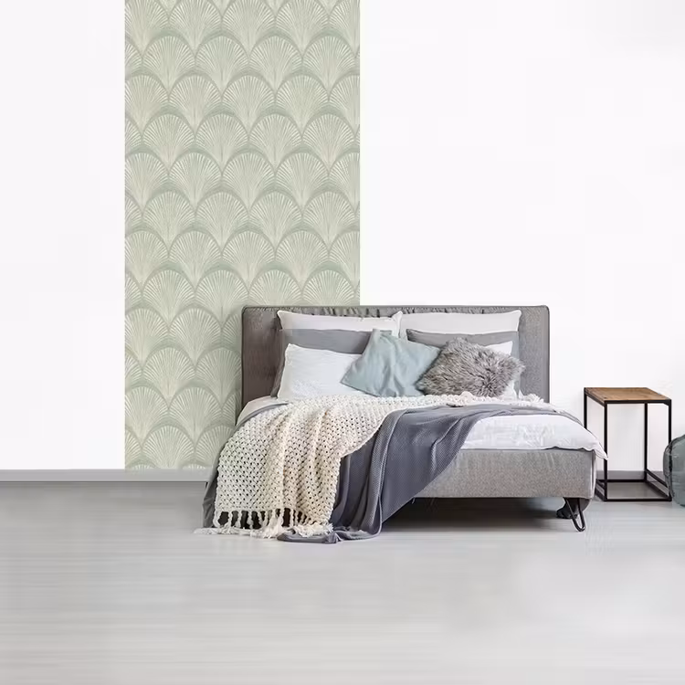 Waaiers - Patroon - Groen fotobehang vinyl groot 64 -slaapkamer