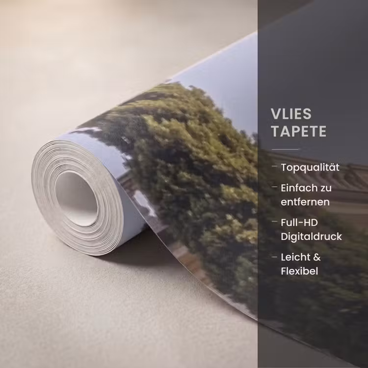 Tapete - Villa – Wasser – Treppen - Villa - water -trappen Behang Vlies klein