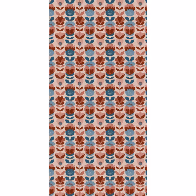 Vintage - Motief - Kleurrijk Behang Vlies klein 1076 -3d_website
