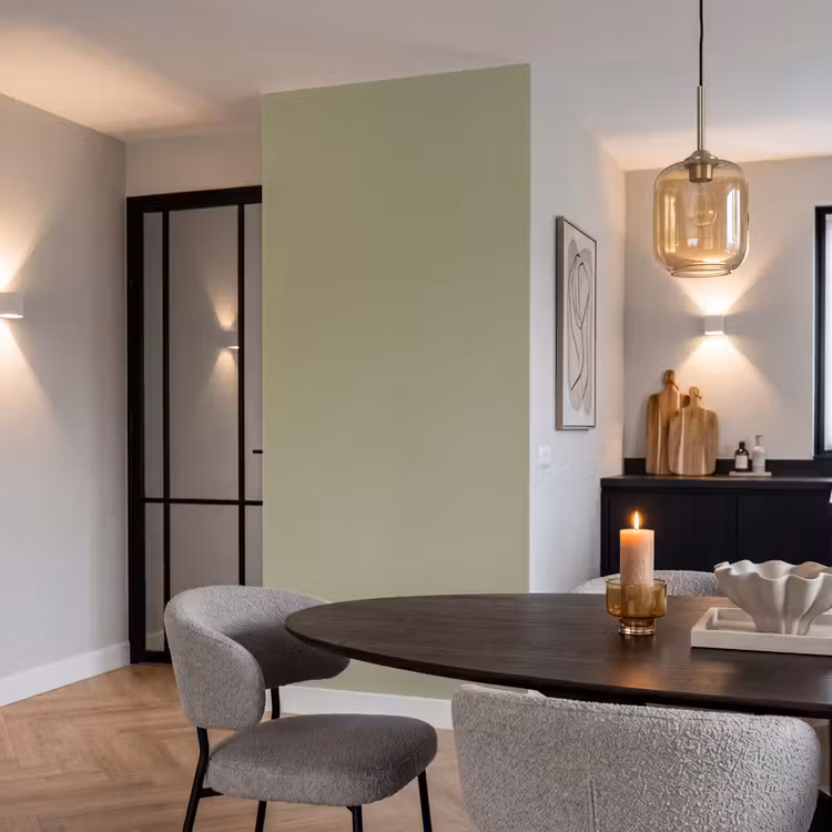 Vintage - Sage - Groen Behang Vlies klein 1076 -sfeer3