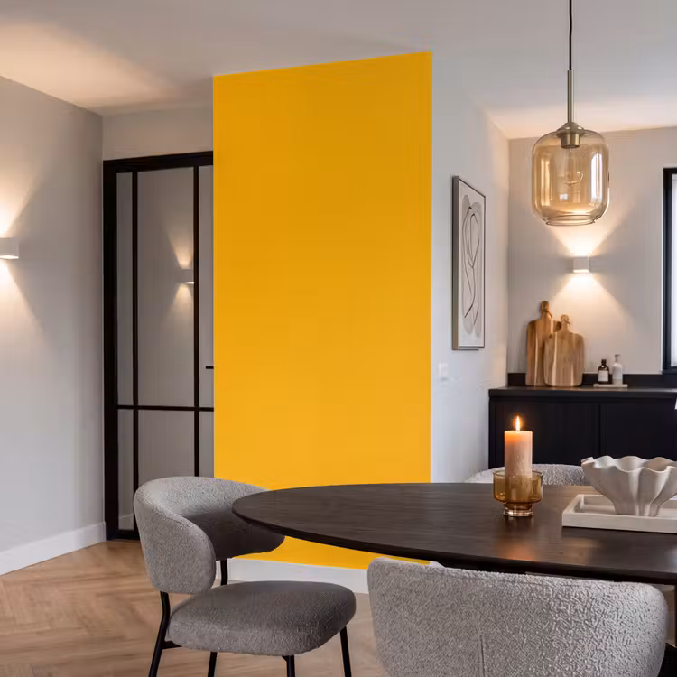 Vivid - Amber - Geel Behang Vlies klein 1076 -sfeer3