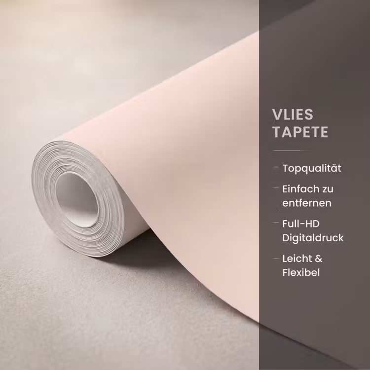 Vogel - Bloem - Natuur - Roze Behang Vlies klein -USP_closeupDE
