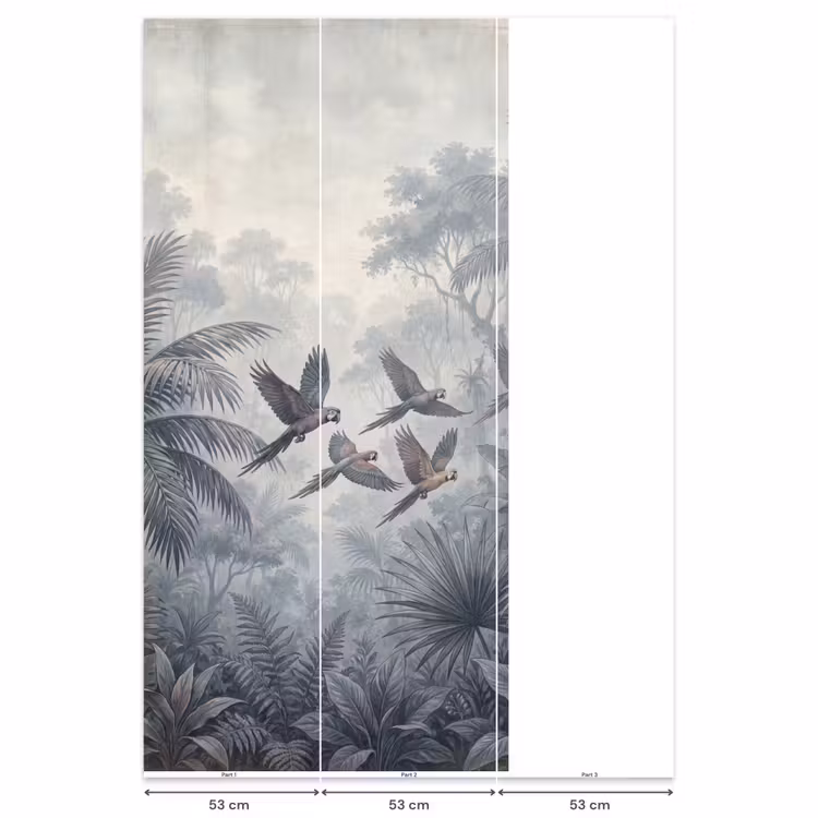 Vogel - Vliegend - Jungle - Vintage - Dieren Behang Vlies klein -USP_banen
