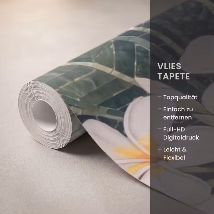 Vogel - Mozaïek - Tropisch - Natuur - Kleurrijk Behang Vlies klein -USP_closeupDE