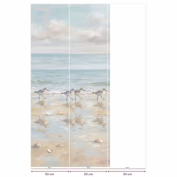 Vogels - Strand - Zee Behang Vlies klein -USP_banen
