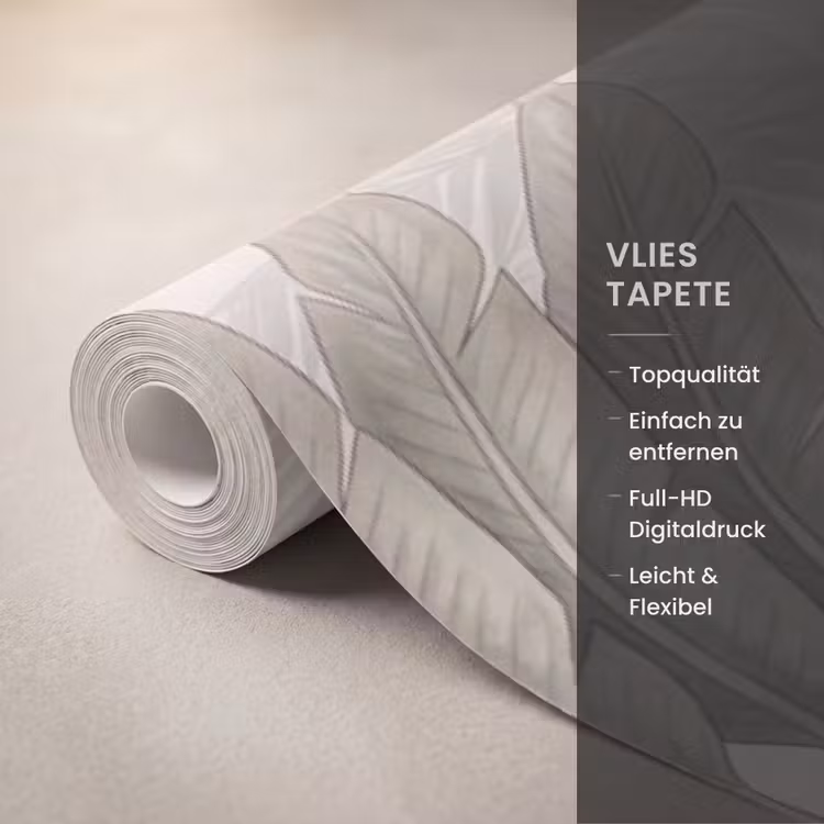 Vogel - Tropisch - Jungle - Natuur - Beige Behang Vlies klein -USP_closeupDE