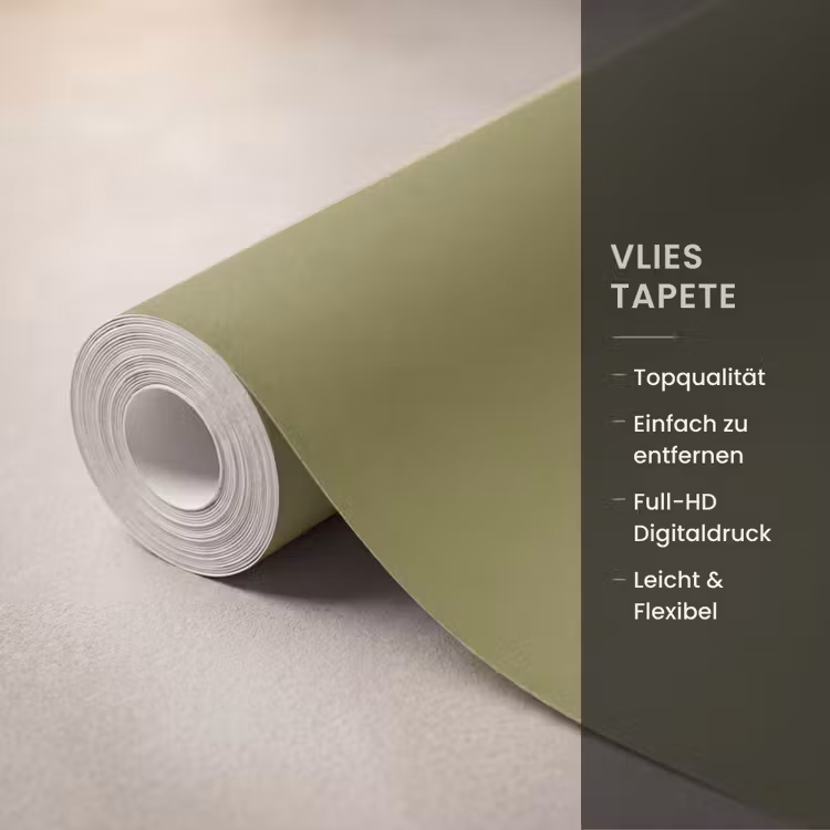 Juniper - Groen - Organisch Behang Vlies klein 1076 -USP_closeupDE