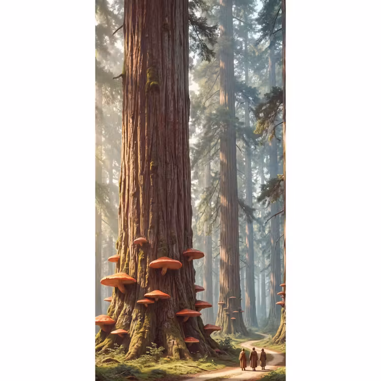 Tapete - Wald – Bäume – Natur - Bos - Bomen - Natuur Behang Vlies klein