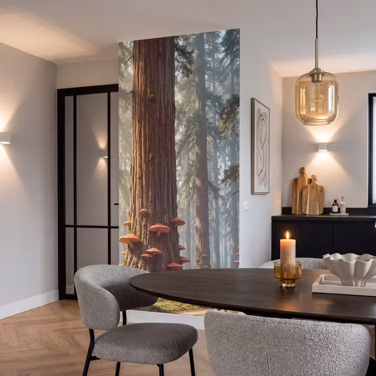 Tapete - Wald – Bäume – Natur - Bos - Bomen - Natuur Behang Vlies klein