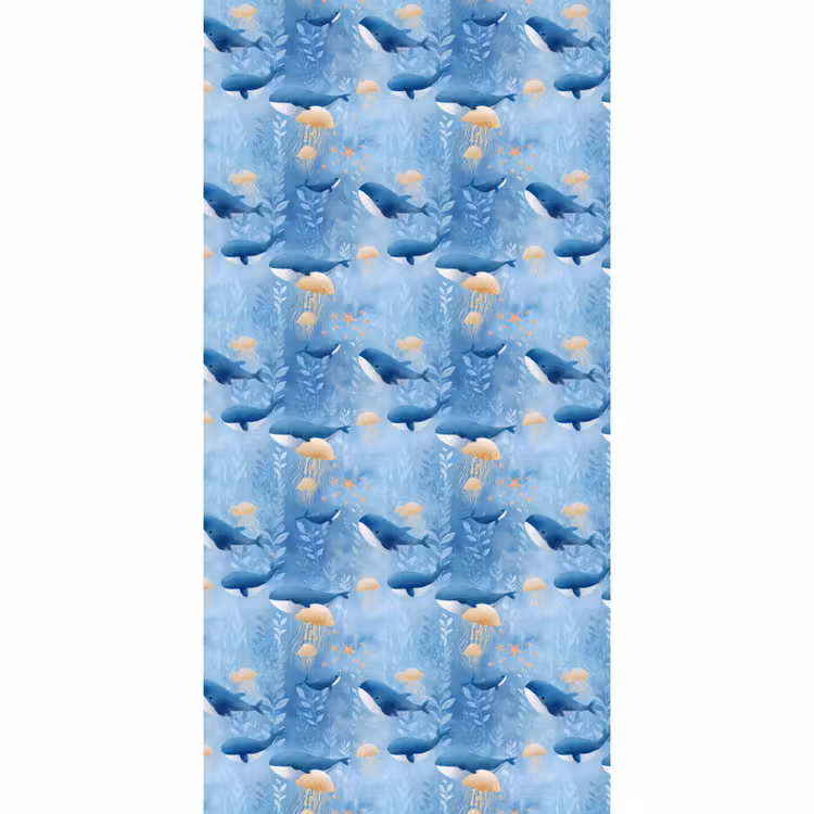 Walvissen - Oceaan - Blauw Behang Vlies klein 1076 -3d_website