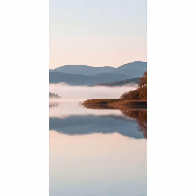 Water - Bomen - Mistlaag Behang Vlies klein -3d_website
