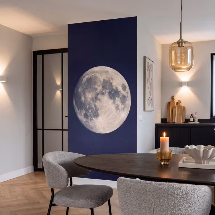 Ruimte - Maan - Kosmos Behang Vlies klein -sfeer3