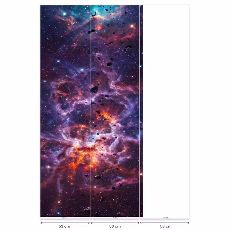 Space - Stars - Abstract - Colorful Behang Vlies klein -USP_banen