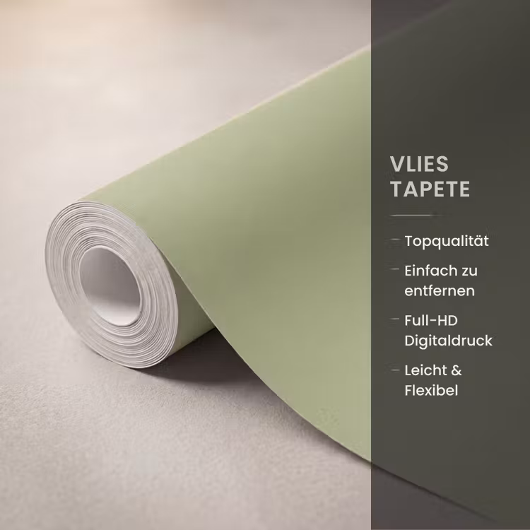 Whispering - Sage - Groen Behang Vlies klein 1076 -USP_closeupDE