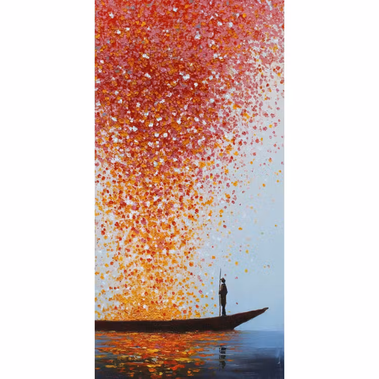 Wolk - Confetti - Boot - Wateroppervlakte Behang Vlies klein -3d_website