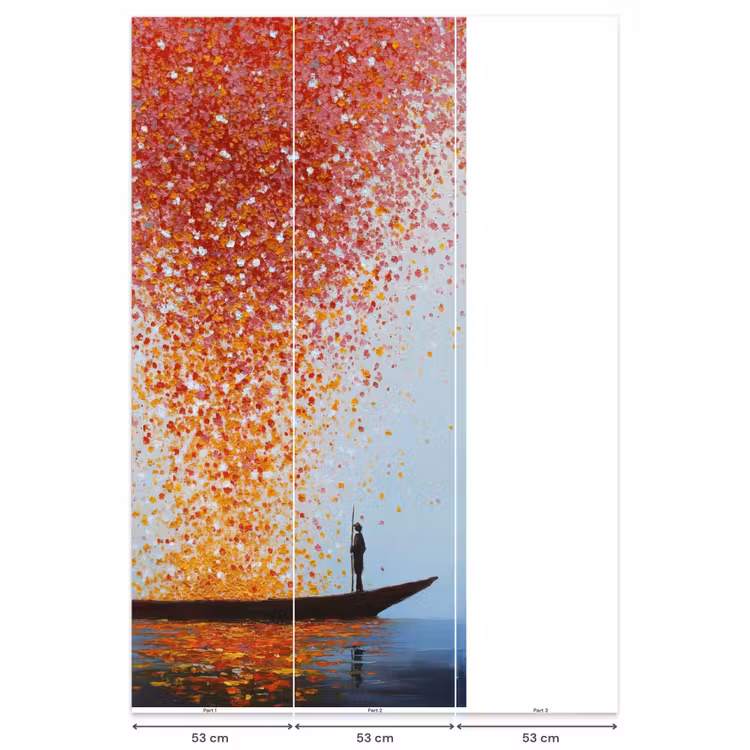 Wolk - Confetti - Boot - Wateroppervlakte Behang Vlies klein -USP_banen