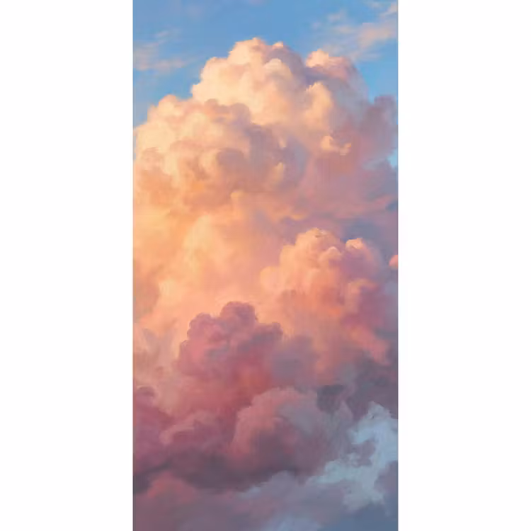Wolken - Lucht - Natuur - Abstract - Kleurrijk Behang Vlies klein -3d_website