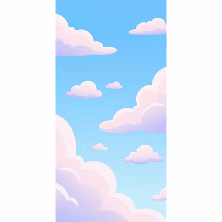 Wolken - Roze - Blauw - Natuur - Modern Behang Vlies klein -3d_website