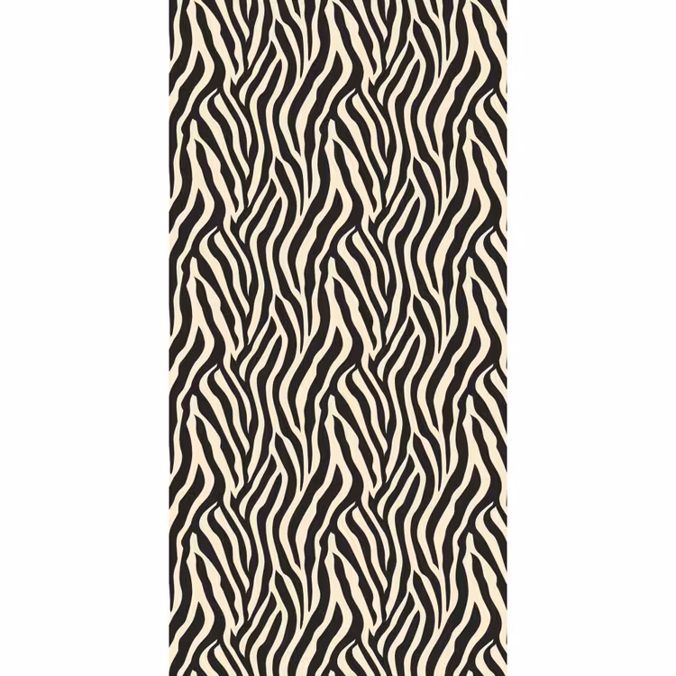 Zebra - Print - Klassiek - Zwart Behang Vlies klein 1076 -3d_website