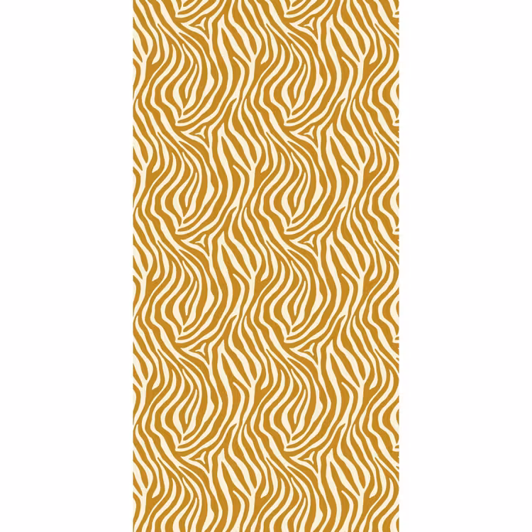 Zebra - Klassiek - Oker - Geel Behang Vlies klein 1076 -3d_website