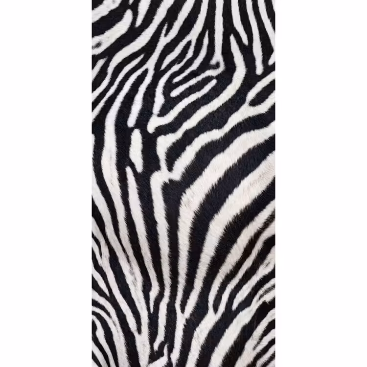 Zebra - Vacht - Klassiek - Zwart - Wit Behang Vlies klein -3d_website