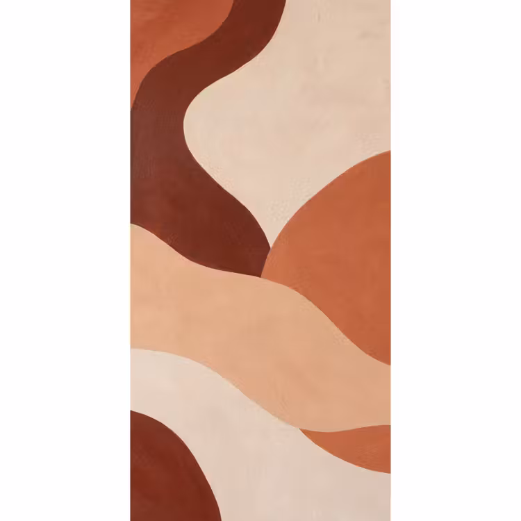 Abstract - Vormen - Organisch - Aardetinten - Modern Behang Vlies klein -3d_website