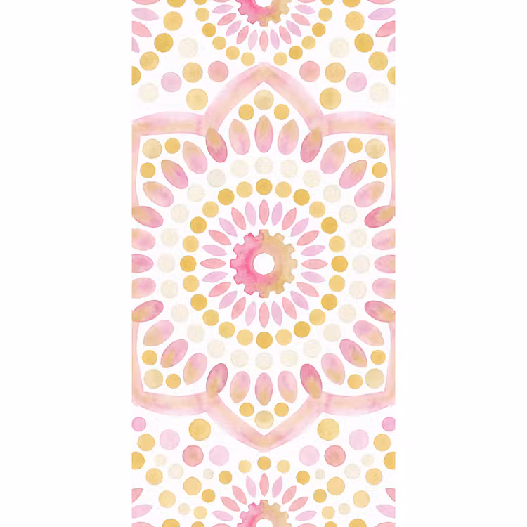 Abstract - Mandala - Kunst - Modern - Roze Behang Vlies klein -3d_website
