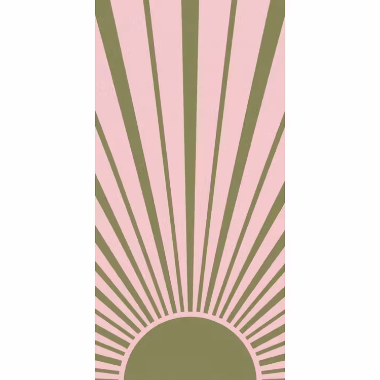 Abstract - Stralen - Grafisch - Roze - Groen Behang Vlies klein -3d_website