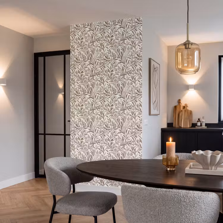 Takken - Botanisch - Taupe Behang Vlies klein 1076 -sfeer3
