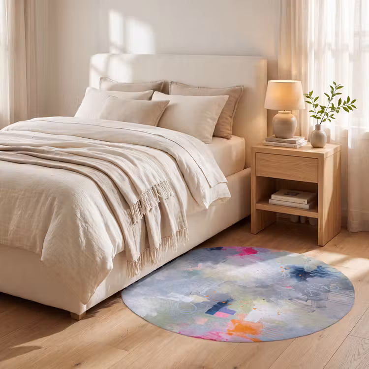 Teppich - Abstrakt – Farbenfroh – Modern – Kunst - Abstract - Kleurrijk - Modern - Kunst Vloerkleed Rond klein