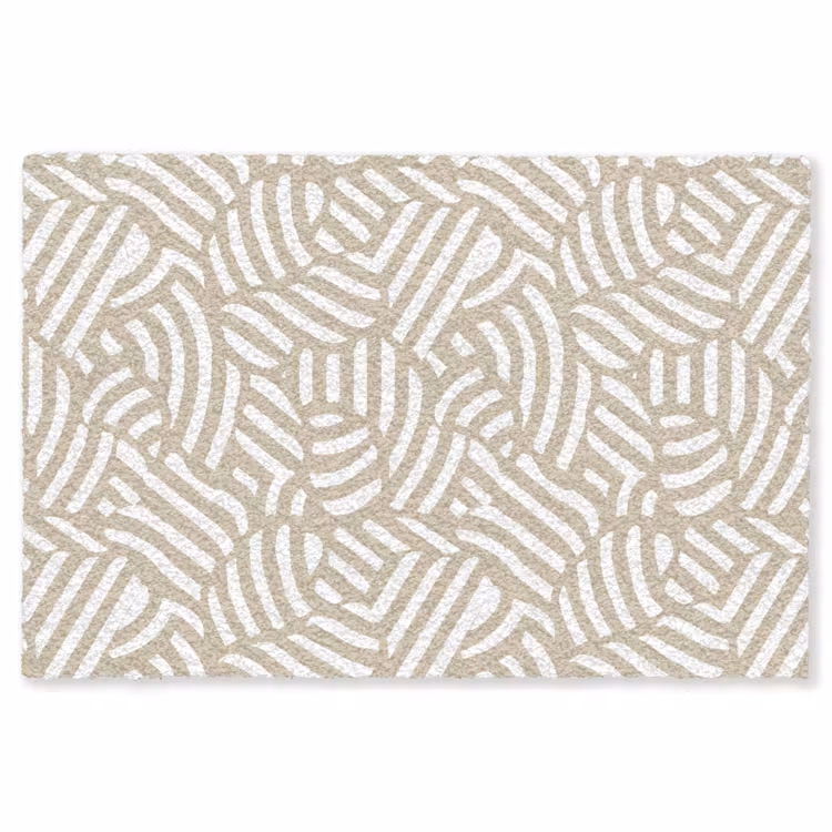Abstract - Modern - Beige Vloerkleed Rechthoek klein 1091 -3d