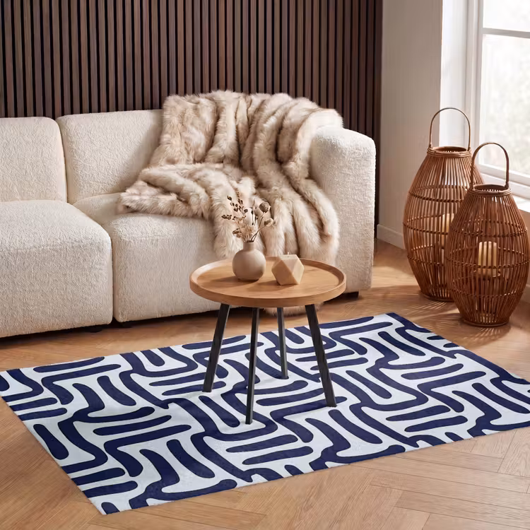Abstract - Modern - Blauw Vloerkleed Rechthoek klein 1091 -atmosphere_sfeer2_global