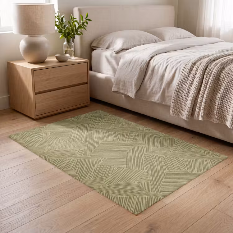 Abstract - Modern - Groen Vloerkleed Rechthoek klein 1091 -atmosphere_sfeer3_global