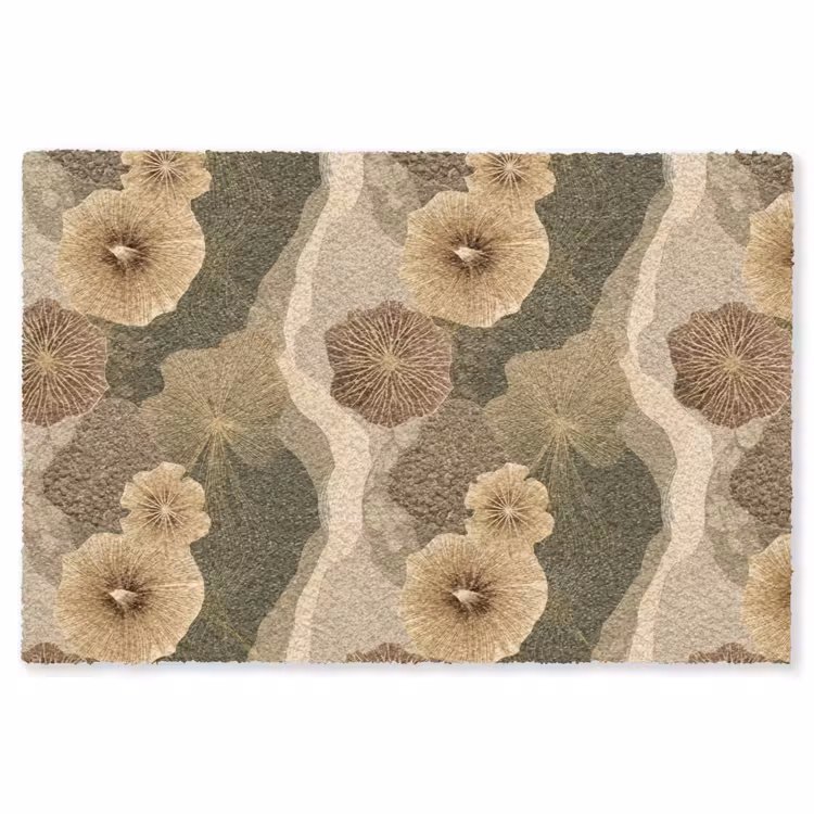Abstract - Modern - Groen Vloerkleed Rechthoek klein 1091 -3d