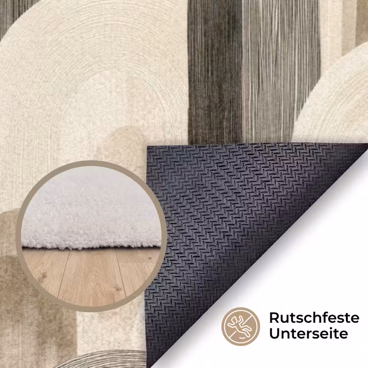 Abstract - Patroon - Bogen Vloerkleed Rechthoek klein 1091 -uniquesellingpoint_antislip_DE_DE