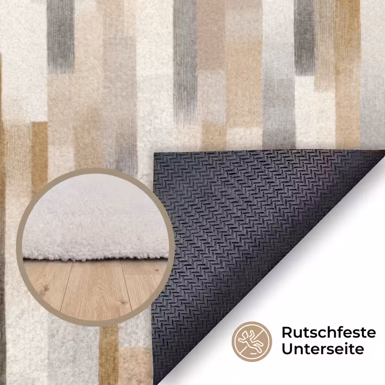 Abstract - Patroon - Kwaststreken Vloerkleed Rechthoek klein 1091 -uniquesellingpoint_antislip_DE_DE