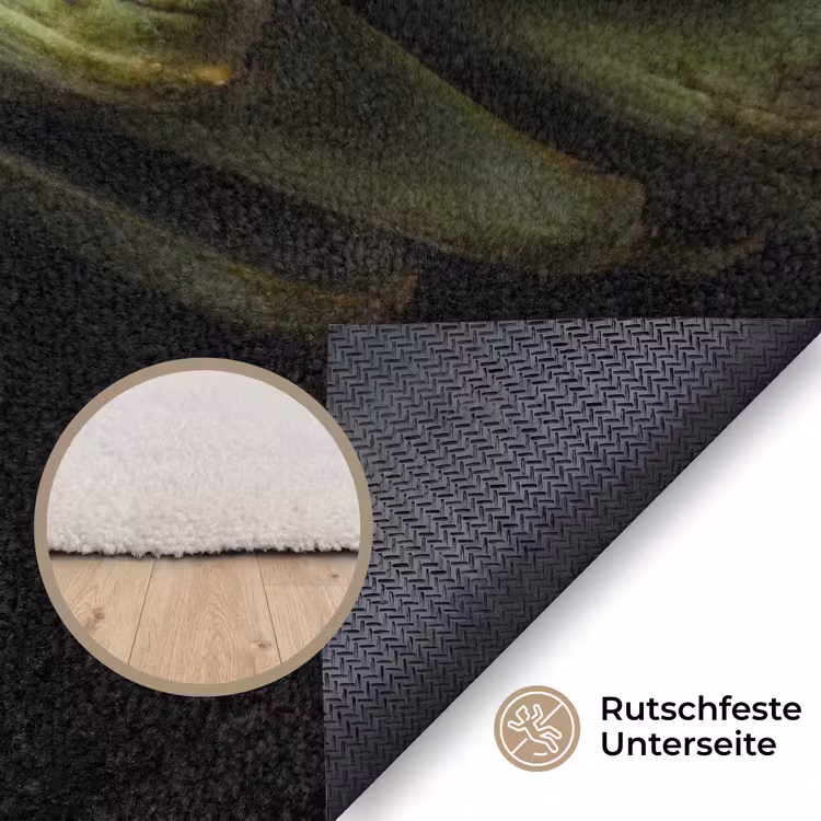 Teppich - Artischocke – Grün – Essen - Artisjok - Groen - Eten Vloerkleed Rechthoek klein