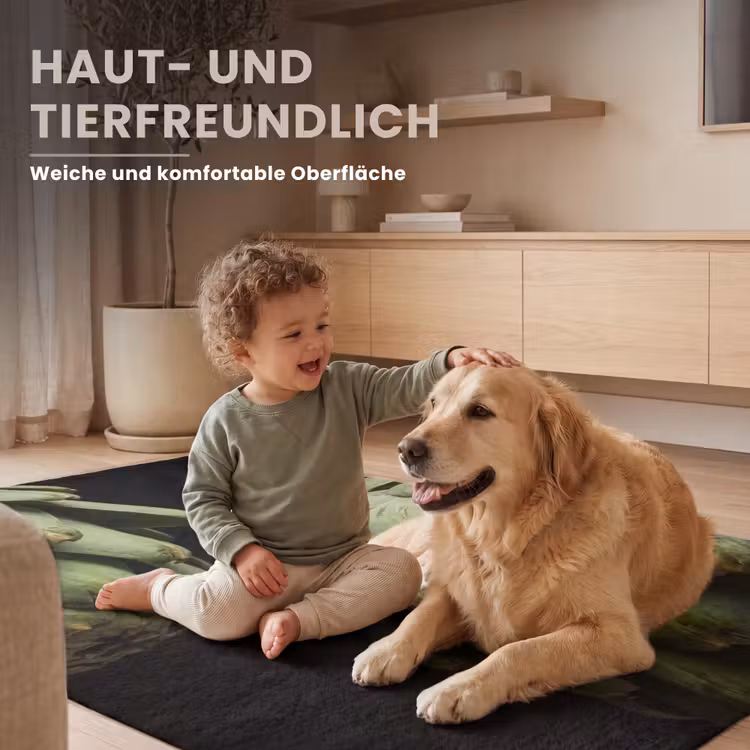 Teppich - Artischocke – Grün – Essen - Artisjok - Groen - Eten Vloerkleed Rechthoek klein