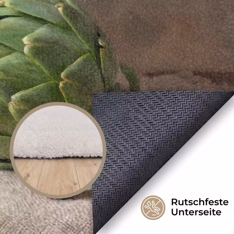Teppich - Artischocken – Oliven – Essen - Artisjokken - Olijven - Eten Vloerkleed Rechthoek klein