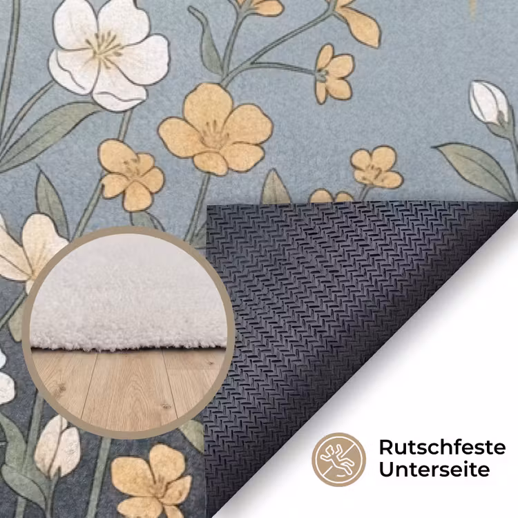 Aziatisch - Vrouw - Kimono Vloerkleed Rechthoek klein -uniquesellingpoint_antislip_DE_DE